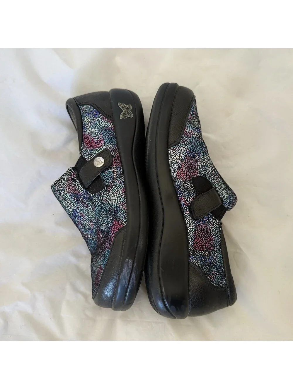 Alegria Paityn Slip-On Shoes Size 8 Copacetic Glitter Multi Loafers Pro Walking